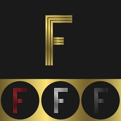 Letter f logo Royalty Free Vector Image - VectorStock