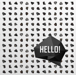 abstract modern background with polygons design vector image