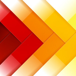 abstract red orange and yellow shiny rectangle vector image