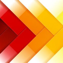 Abstract red orange and yellow shiny rectangle vector