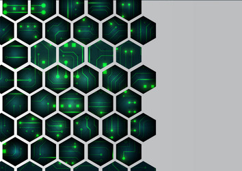 high tech technology geometric vector image