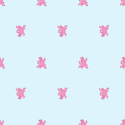 running pig pixel art pattern seamless 8 bit vector image
