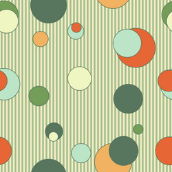 seamless pattern with circles and lines vector image