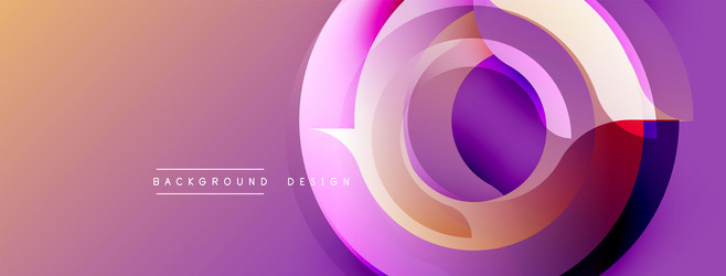 abstract circular layers create dynamic gradient vector image