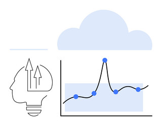 visualizing growth and innovation with data vector image