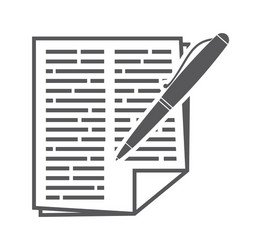 Hand drawn doodle contract sheet crossed out Vector Image
