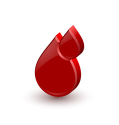 Red blood medical icon vector