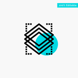 layers object layer server turquoise highlight vector image