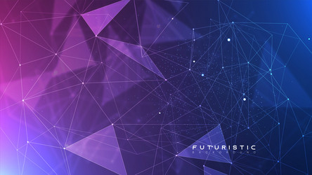 abstract tech network connection dots digital vector image