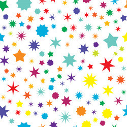 random star shape pattern background seamlessly vector image