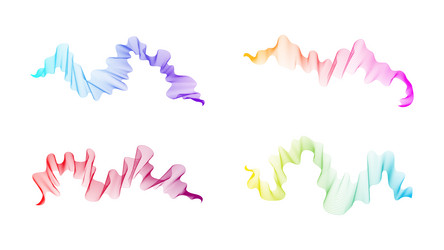 abstract backdrop with wave gradient lines vector image