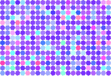 abstract colored oval mixed shape pattern design vector image