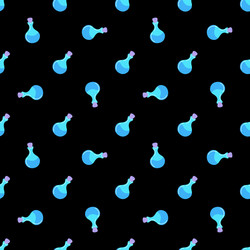 bottles with elixir seamless pattern vector image
