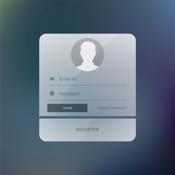 modern login form user interface design template vector image