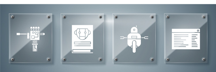 set software web developer programming code vector image