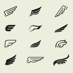 Wings set 1 Royalty Free Vector Image - VectorStock