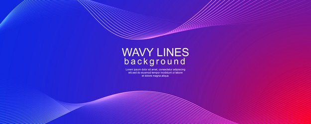 abstract background with dynamic flowing lines vector image