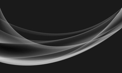 abstract glass curve wave overlap on grey design vector image