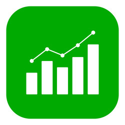 Bar Chart Icon - Data Visualization vector image