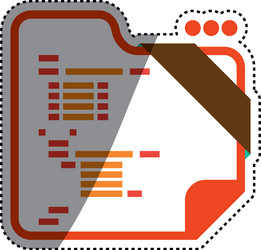 html programming code vector image