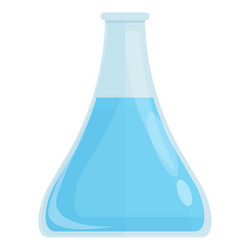 medical flask icon cartoon chemistry lab vector