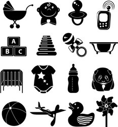 Baby icon set Royalty Free Vector Image - VectorStock
