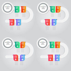 business data visualization process chart vector image