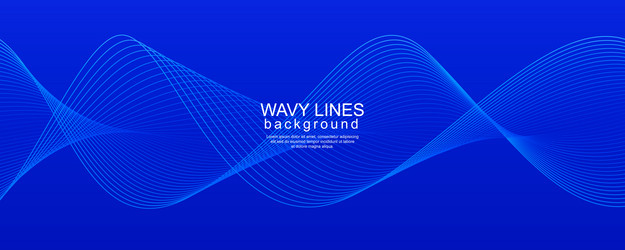 abstract background with dynamic flowing lines vector image