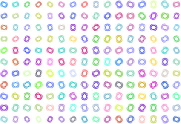 abstract colored oval mixed shape pattern vector image