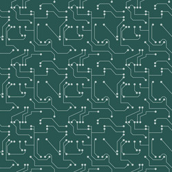 seamless pattern computer circuit board vector image