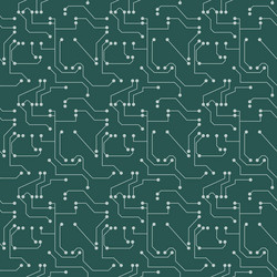 Seamless pattern computer circuit board vector