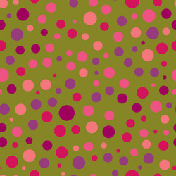 seamless pattern with circles of different vector image