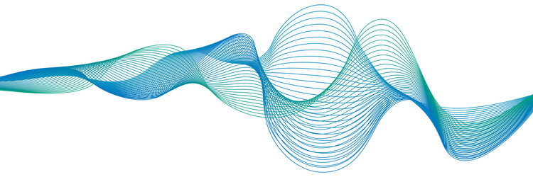 undulate wave swirl swoosh dynamic twisted lines vector image