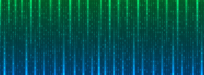 digital binary code data background computer vector image