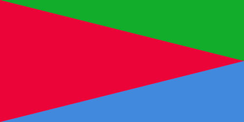 eritrea flag simple for independence day vector image