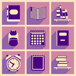 flat with shadow concept and mobile application vector image