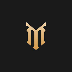 Yt logo monogram with circular shape shield Vector Image