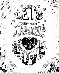 lets fall in love Vector Image