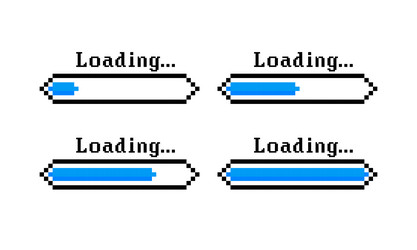 loading bar progress system software update vector image