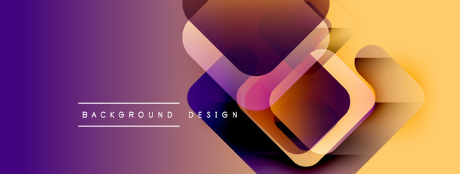 abstract geometric shapes overlap creating vector image