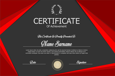 Red Certificate Template Vector Images (over 18,000)