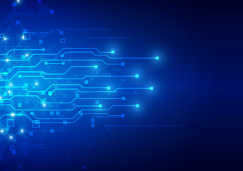 technology background with hi-tech digital data vector image