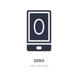 zero icon on white background simple element from vector image