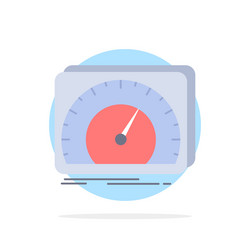 dashboard device speed test internet flat color vector image