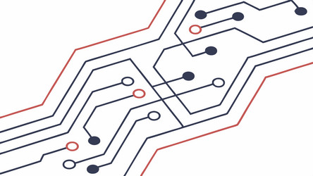 dynamic circuit board pathways design generative vector image