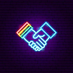 Handshake Emoji Neon Sign For Sale // Neonstation