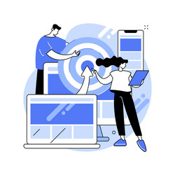 multi device targeting abstract concept vector image