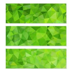 set of abstract geometric polygonal backgrounds vector