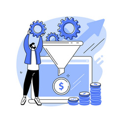 conversion rate optimization abstract concept vector image