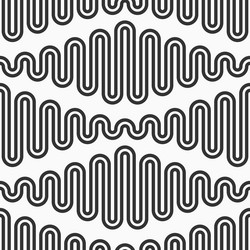 abstract seamless pattern zigzag smooth lines vector image
